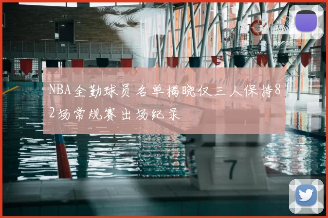NBA全勤球员名单揭晓仅三人保持82场常规赛出场纪录