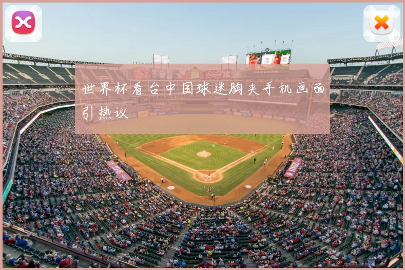 世界杯看台中国球迷胸夹手机画面引热议