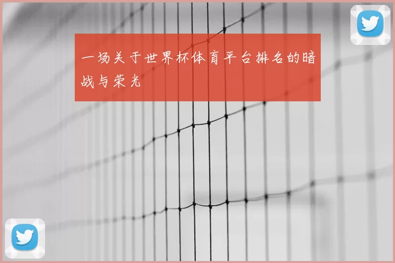 一场关于世界杯体育平台排名的暗战与荣光