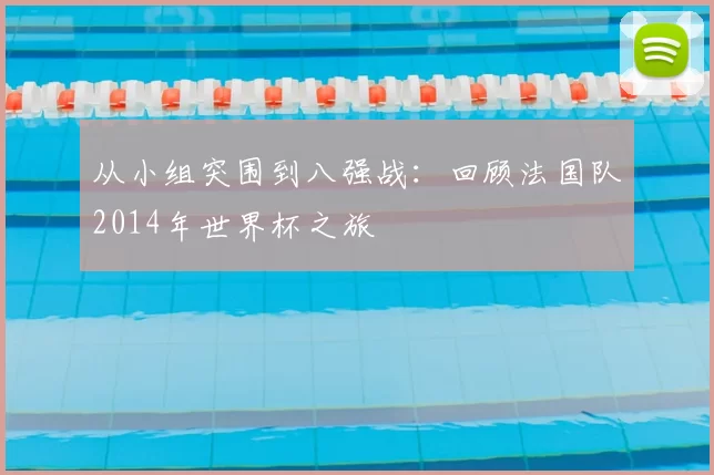 从小组突围到八强战:回顾法国队2014年世界杯之旅